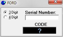 утилита-калькулятор кодов магнитол Форд