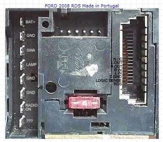 Распиновка разьёмов автомагнитолы FORD 2008 RDS
